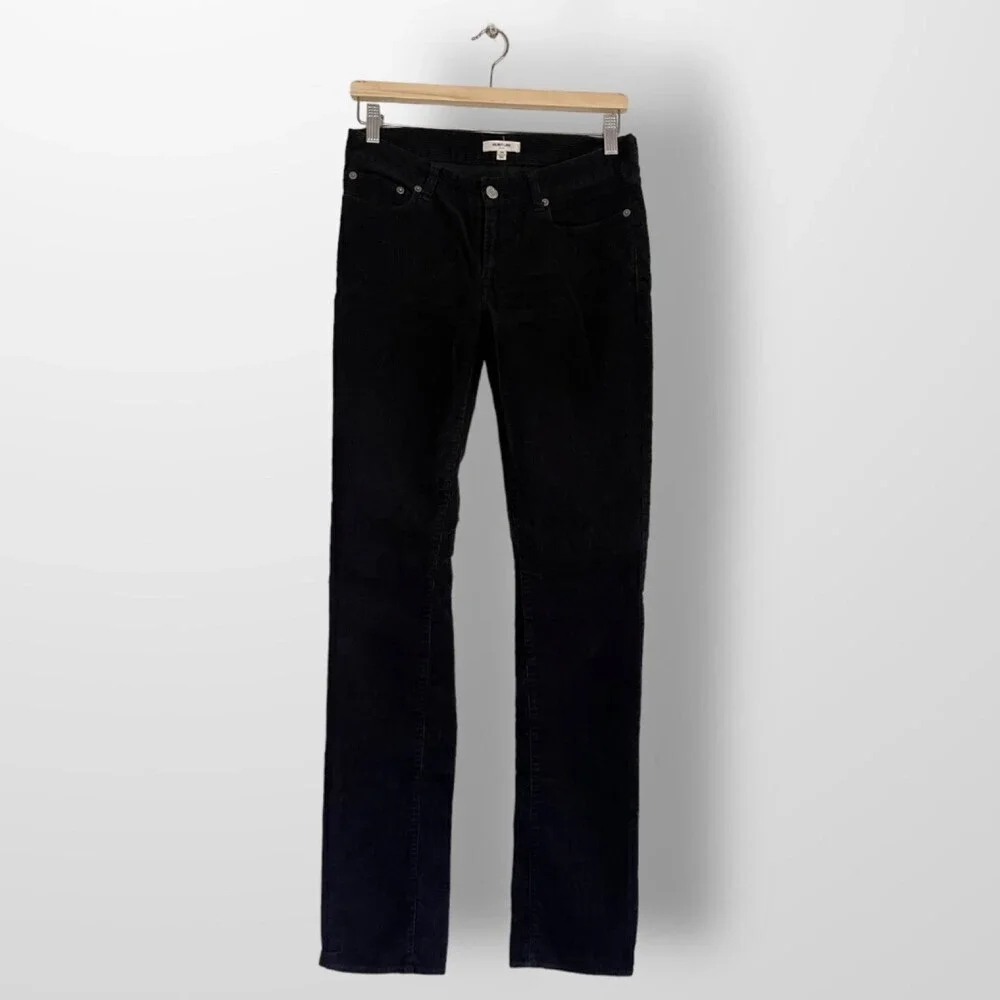 Helmet Lang Mini Corduroy Black Pant - Picture 1 of 9